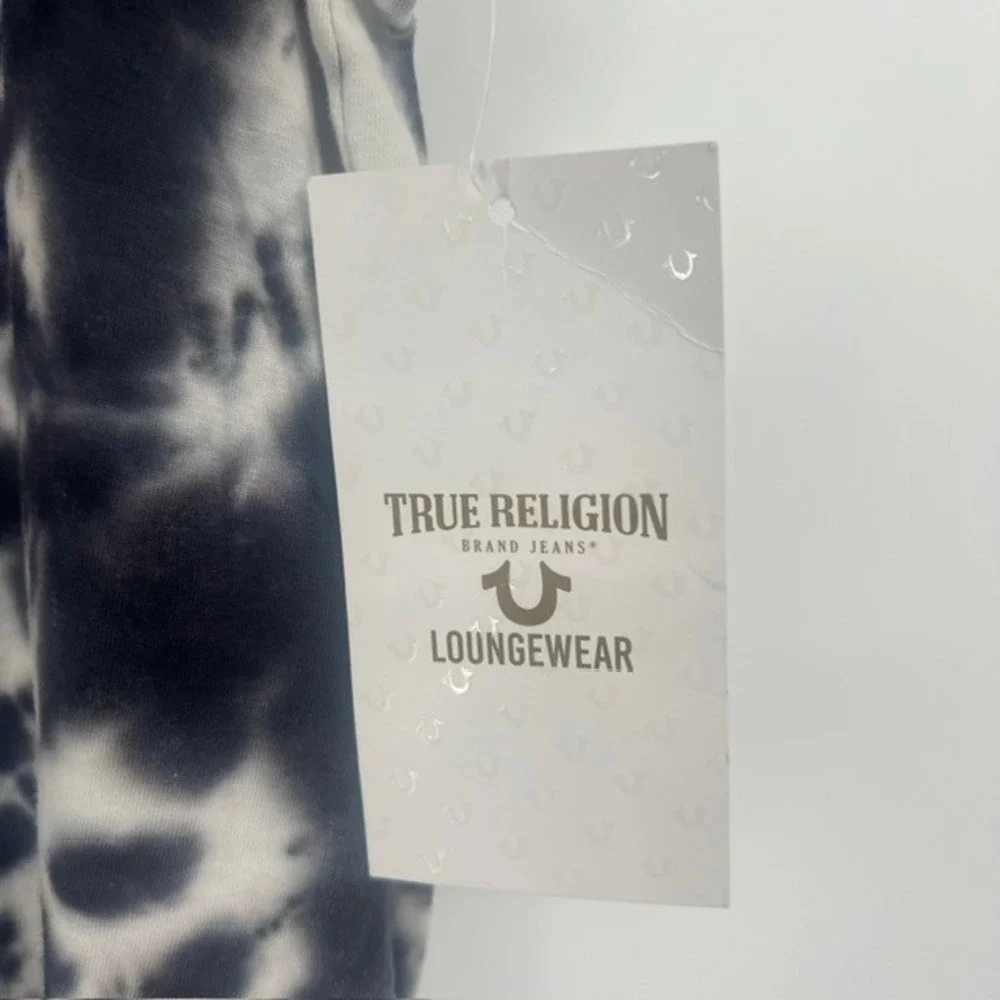 NWT True Religion Blue Tie Dye Loungewear Tank Top Shirt Size Large